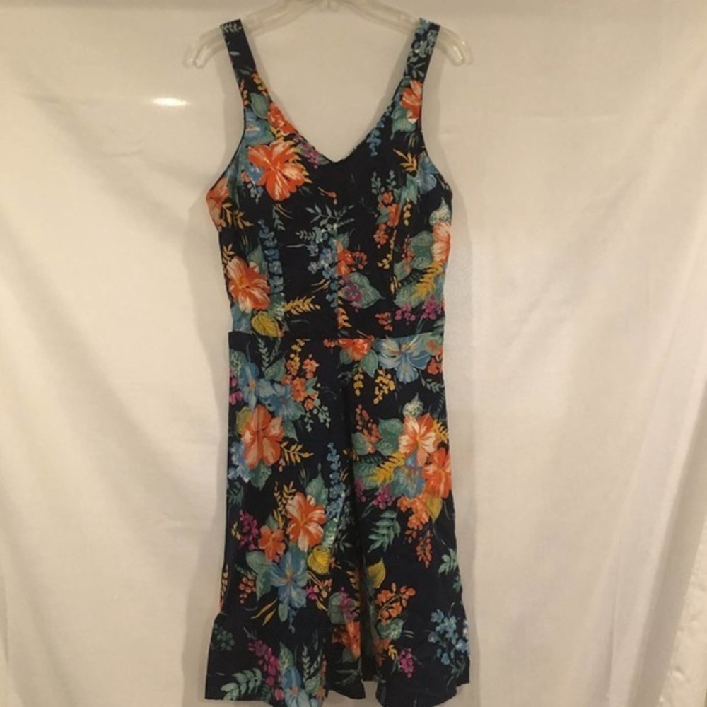 Fit Flare DashAbout 70's Retro Vintage Hawaiian Print Dress‎ - Picture 9 of 10